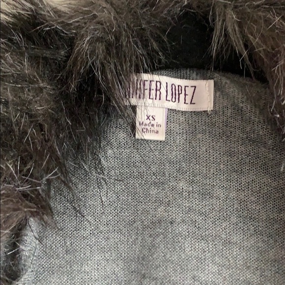 JENNIFER LOPEZ One Size Gray Cardigan Sweater - Picture 4 of 8